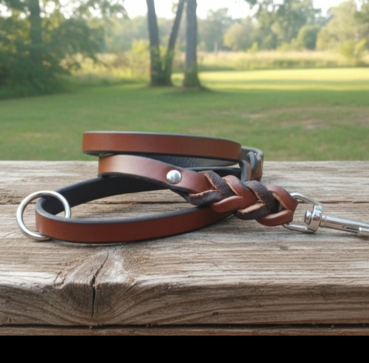 4' × 1/2" Choclate brown leash