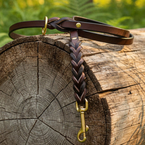 Long braided leash