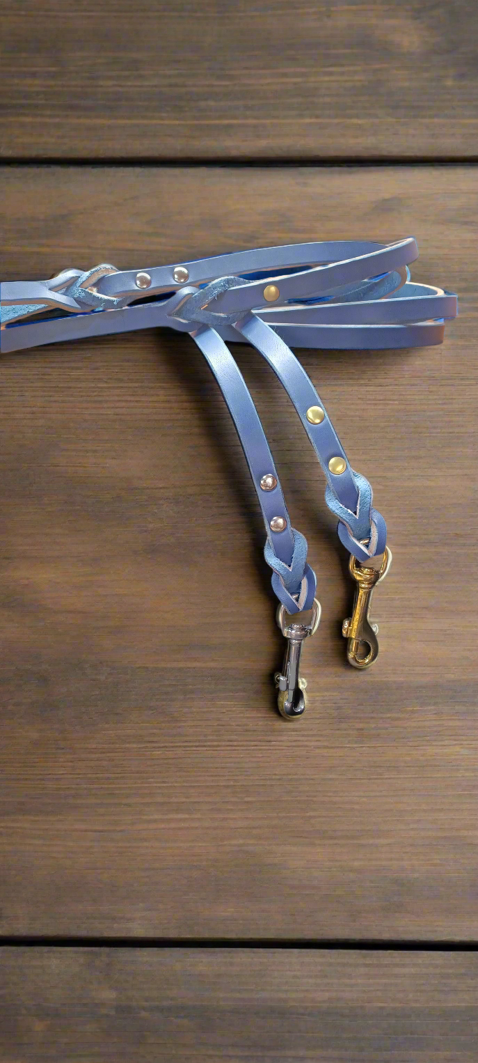 6×1/2" cobalt blue obedience leash