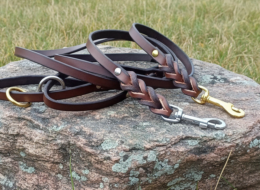 4' × 1/2" Choclate brown leash