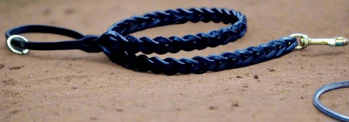 Slot braided leash