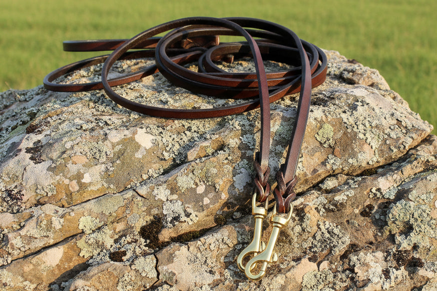 Skinny  braided  leash