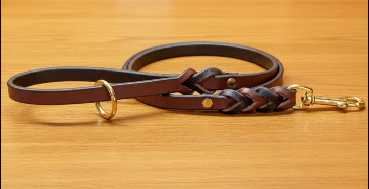 4' × 1/2" Choclate brown leash