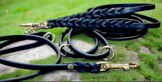 3' × 3/8" black leash