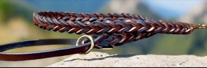 Slot braided leash