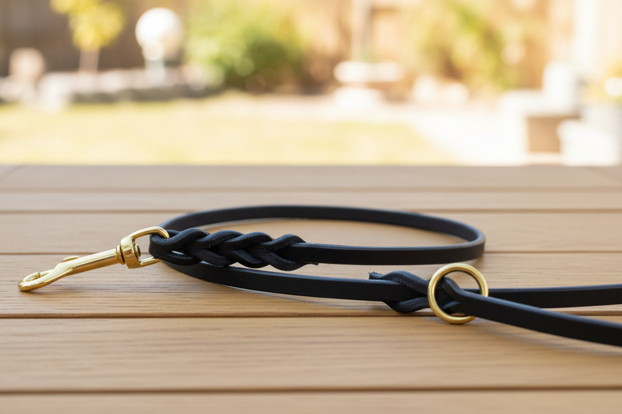 Skinny  trial leash with ring