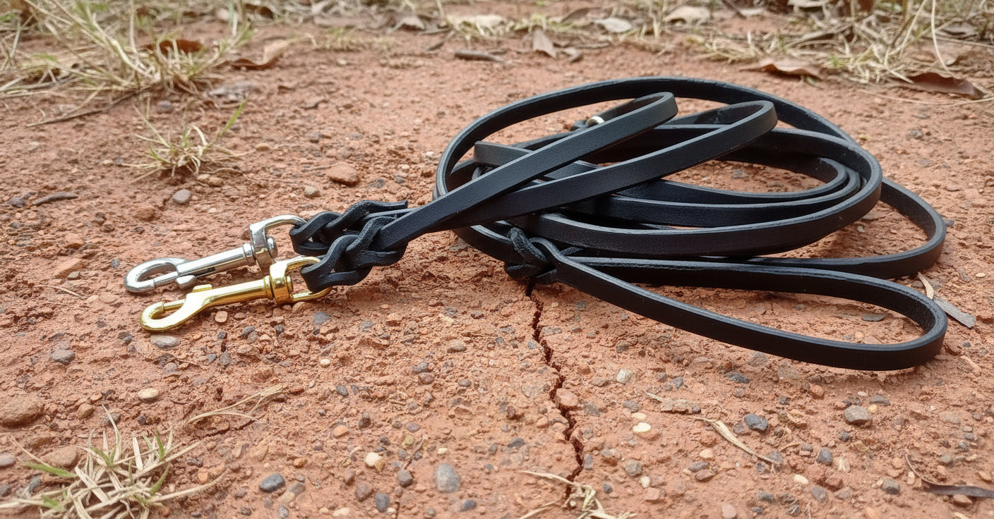 Skinny  braided  leash